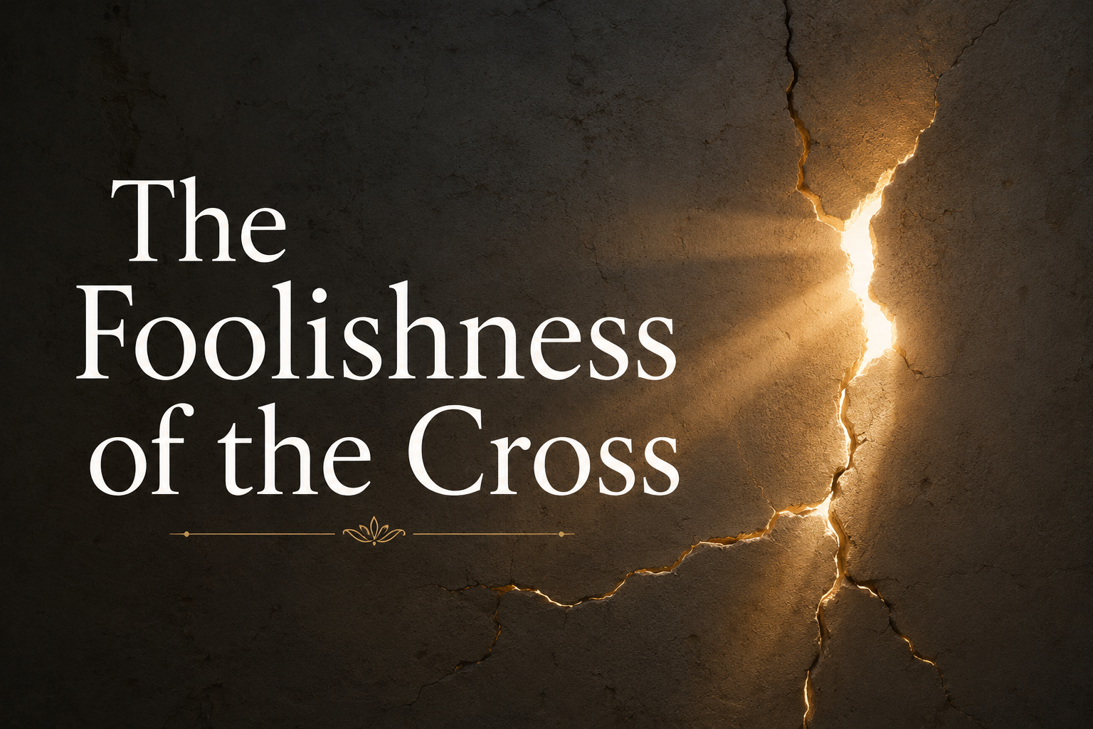 The Foolishness of the Cross: A Reflection on 1 Corinthians 1:18–25